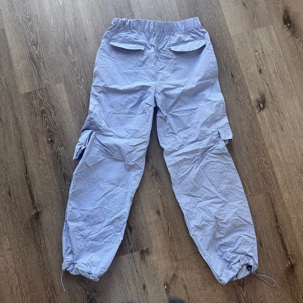 WILO The Label Light Blue Parachute Pants Relaxed Streetwear Dance Pants Size S